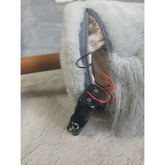 Vintage 1991 Great American Fun Corp Grey Plush Stick Hobby Horse Toy w/ Sounds - Picture 9 of 9